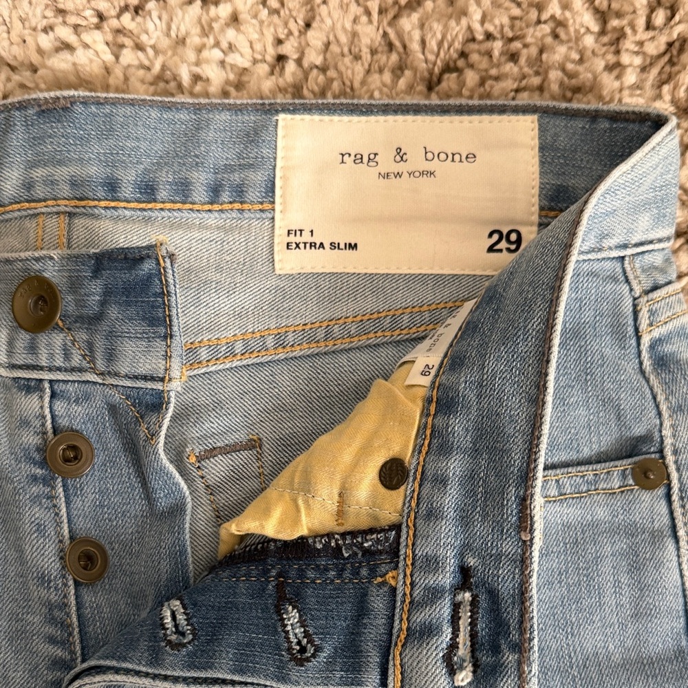 Rag & Bone Light Blue Denim Jeans